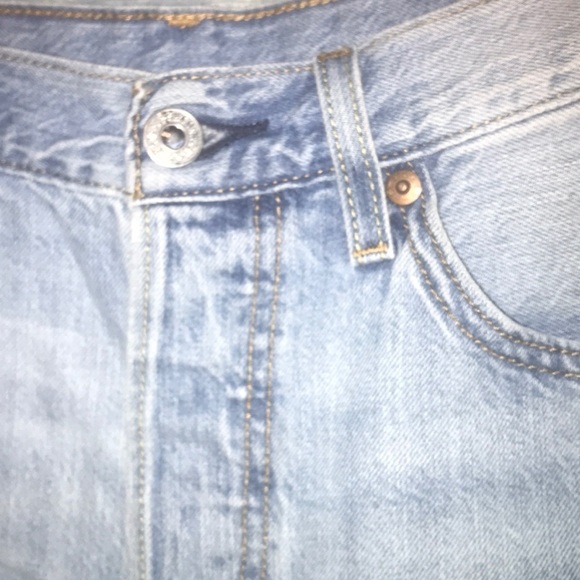 Levi’s 501 cut off distressed size 27 denim - Picture 7 of 9
